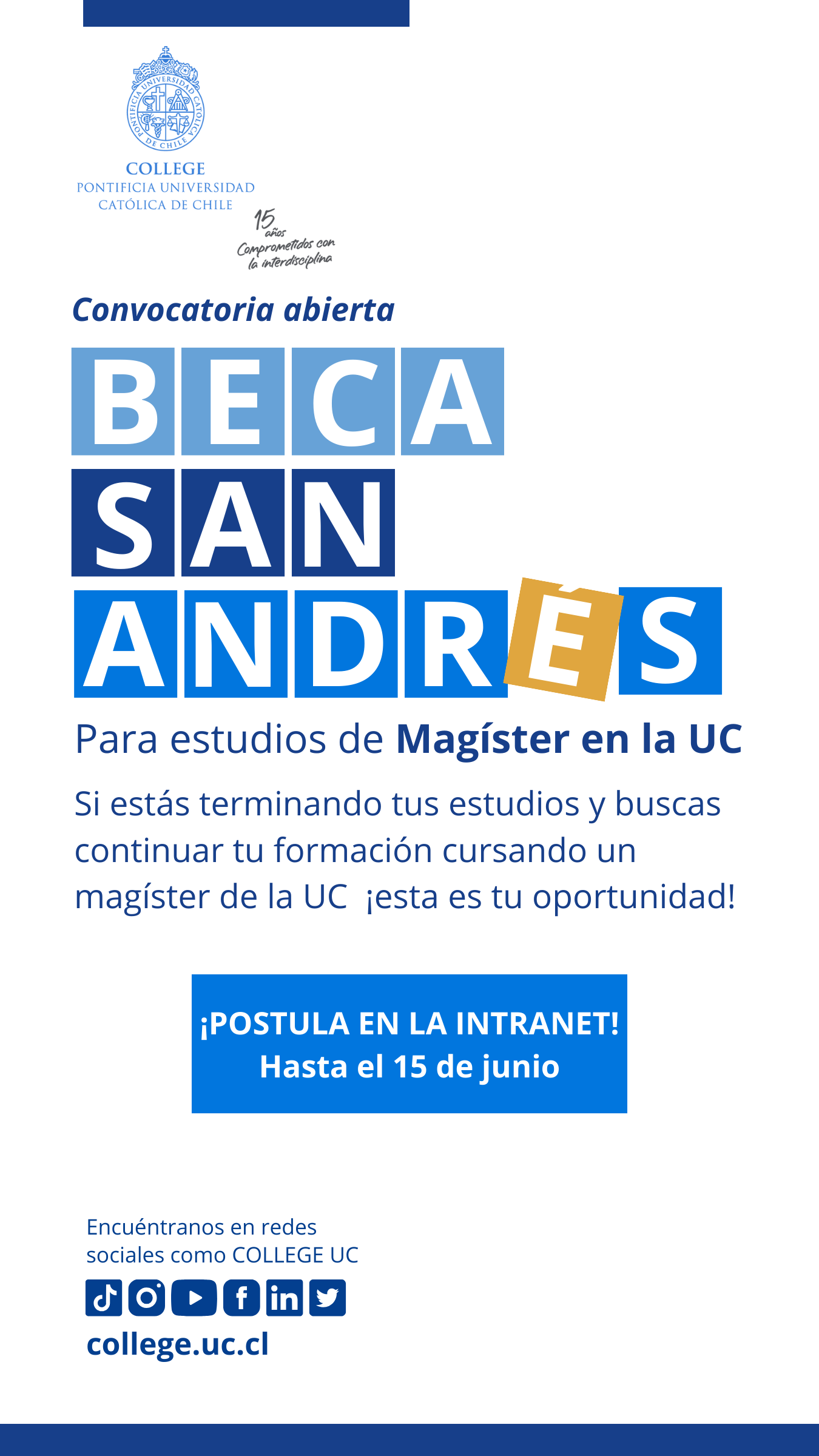 Beca San Andres primer semestre