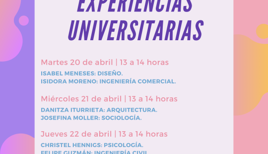 Afiche Encuentros de Experiencias Universitarias 2021